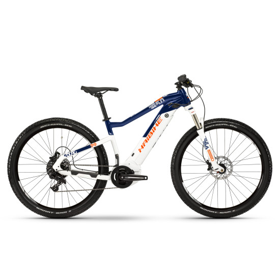 Купить Велосипед  Haibike SDURO HardNine 5.0 i500Wh NX 19 HB YCS, рама M, бело-сине-оранжевый, 2019 в Киеве - фото №1
